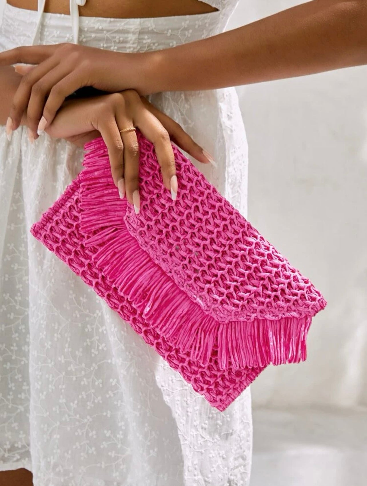 Shelby Fringe Clutch - Vanities Playhouse By V.